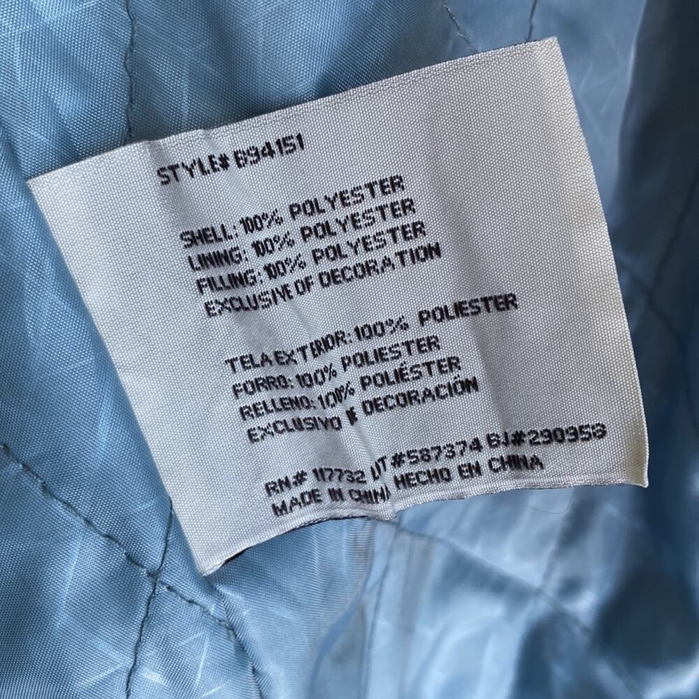 💎 ZEROXPOSUR Coat Women's Size Small Blue Wind Resistant - Picture 8 of 9